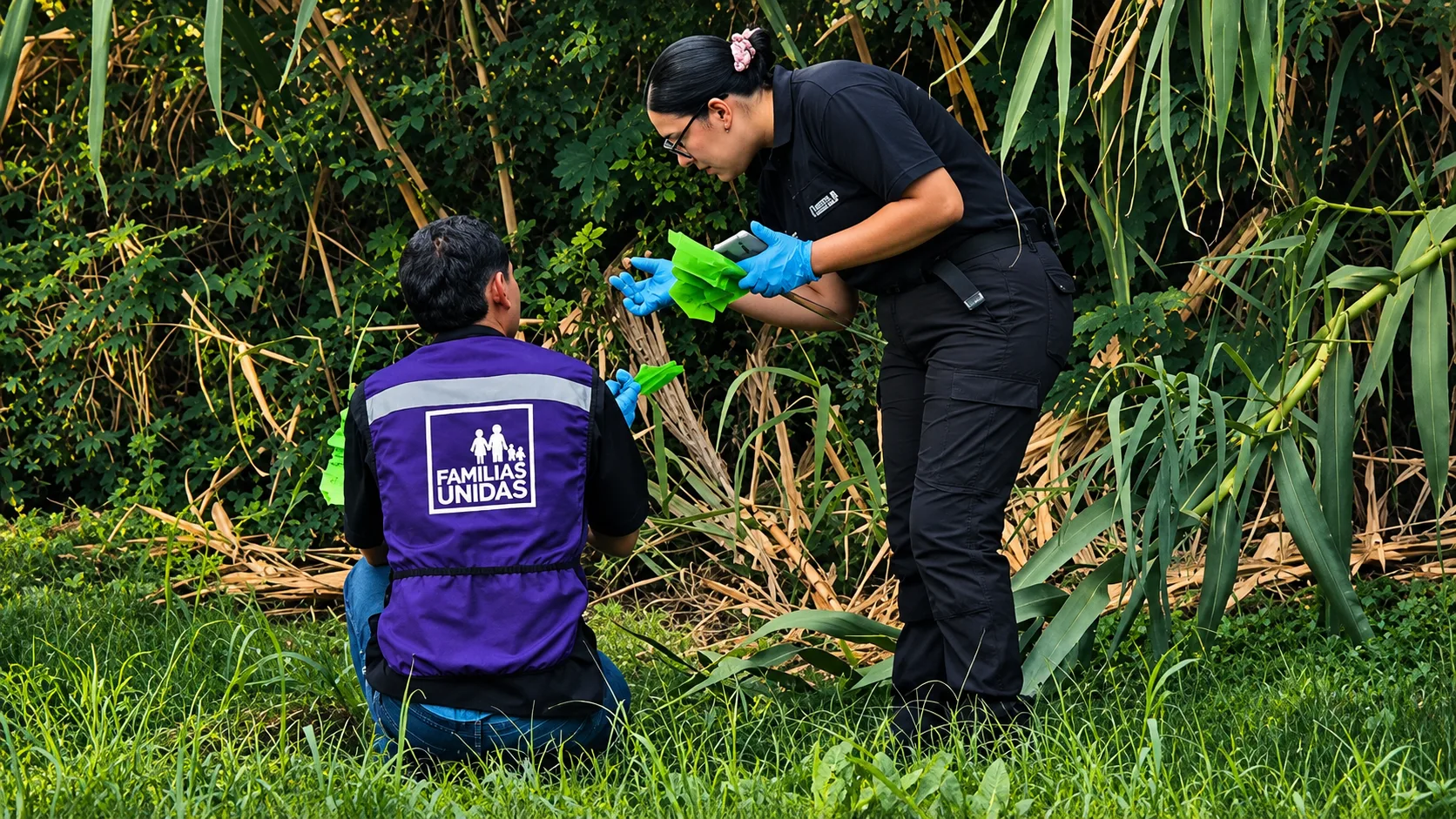 Investigación forense en la maleza